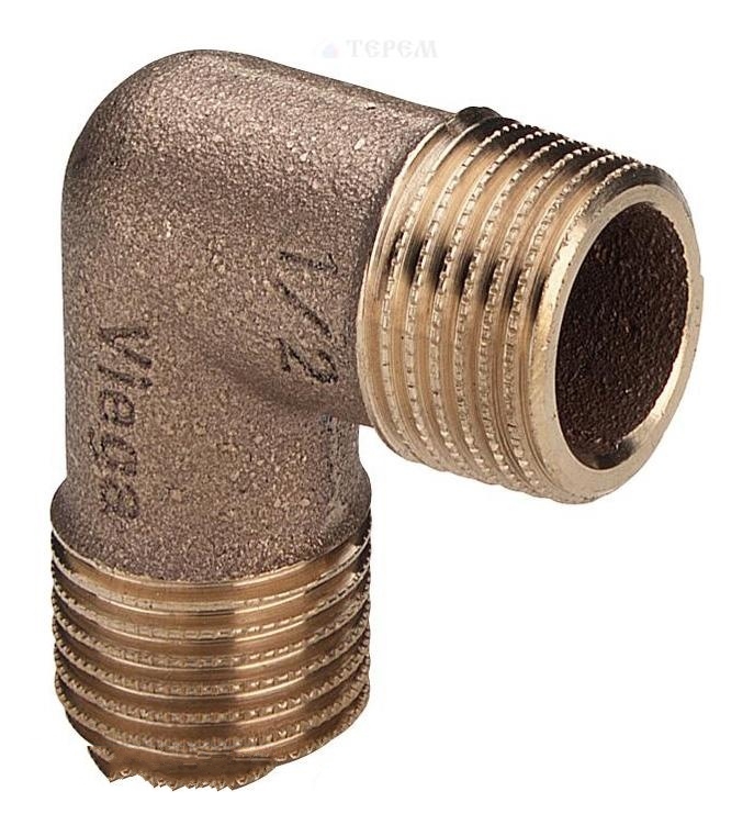 Угольник Viega 317973 НР 90° (бронза) 1/2"
