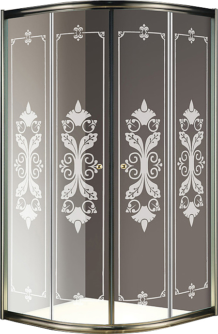 Душевой уголок Cezares Giubileo 100x100 GIUBILEO-R-2-100-SCORREVOLE-CP-Br