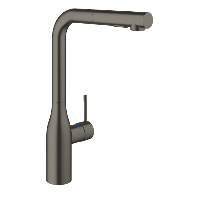 Смеситель для кухонной мойки Grohe Essence 30270AL0 тёмный графит, матовый