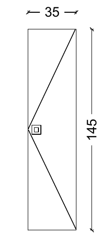 Пенал LUCIDO Бронзированный коричневый 304005