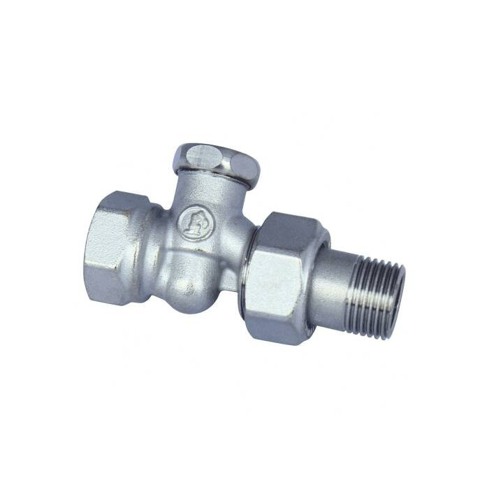 Клапан запорный для радиатора R17D2 Ду 20 Ру16 ВР прямой Giacomini R17DX004