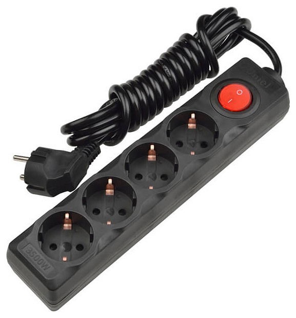 Сетевой фильтр Uniel S-GCD4 S-GCD4-3B BLACK
