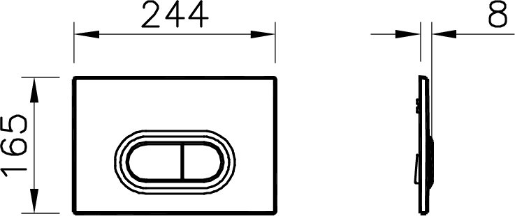 Кнопка смыва VitrA Loop 740-0500 белый глянец