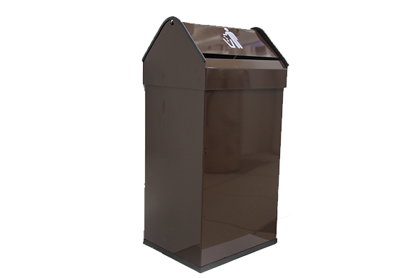 Мусорное ведро 41 л Nofer Paper 14118.2 Br коричневое