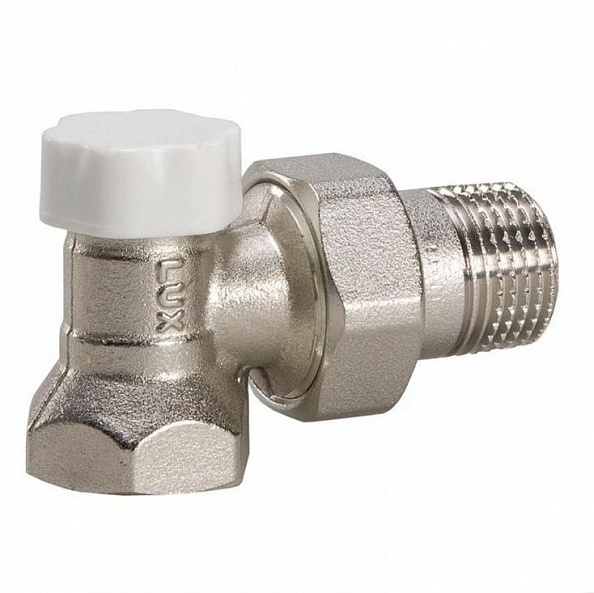 Клапан Luxor easy DS 122 1/2' запорный  угловой на обратную подводку  (4418)