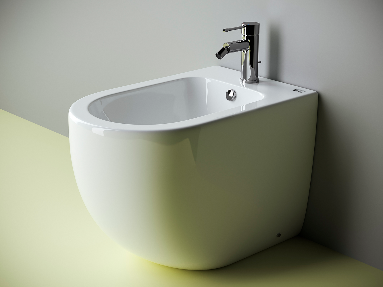 Напольные биде CERAMICANOVA CN4005 Напольное биде METROPOL Rimless, 1 отверстие под смеситель, с крепежом