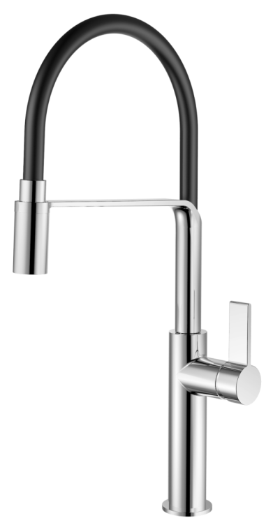 Смеситель для кухонной мойки RUSH (MS9035-35Black) с гибким изливом