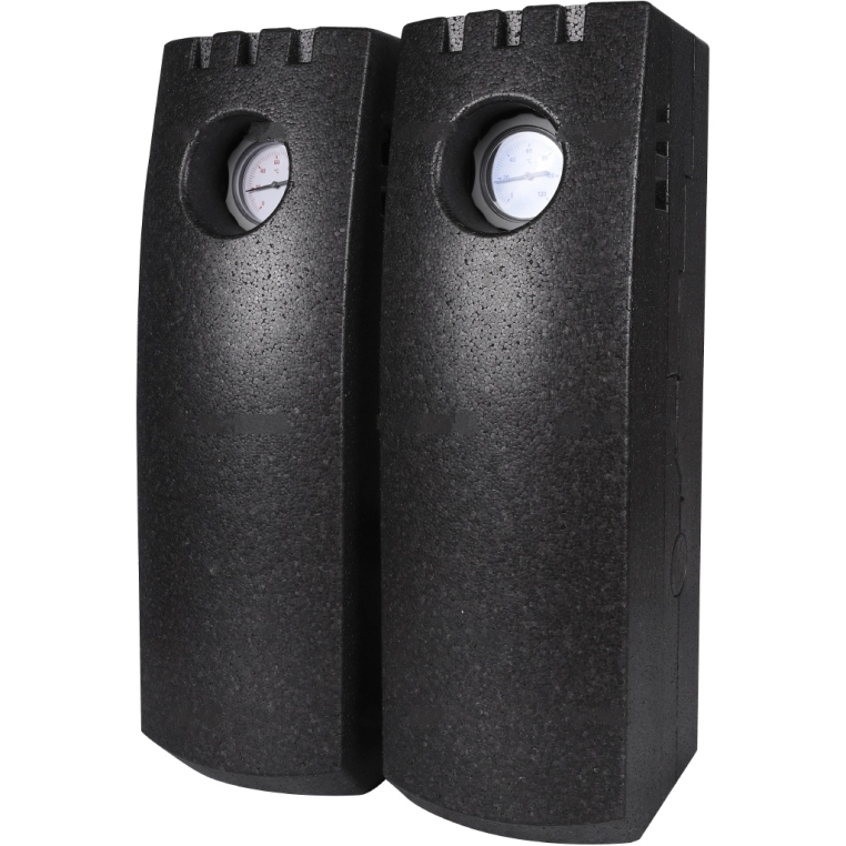 M66813.36 Meibes Насосная группа V-UK 1" с насосом Grundfos UPM3 Hybrid 25-70, без смес., слева