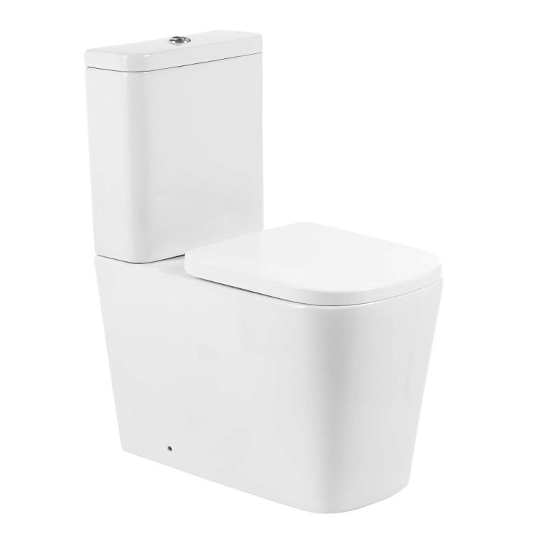 Напольный унитаз BelBagno Albano с бачком и микролифтом, безободковый BB120CPR+BB120T+BB120SC