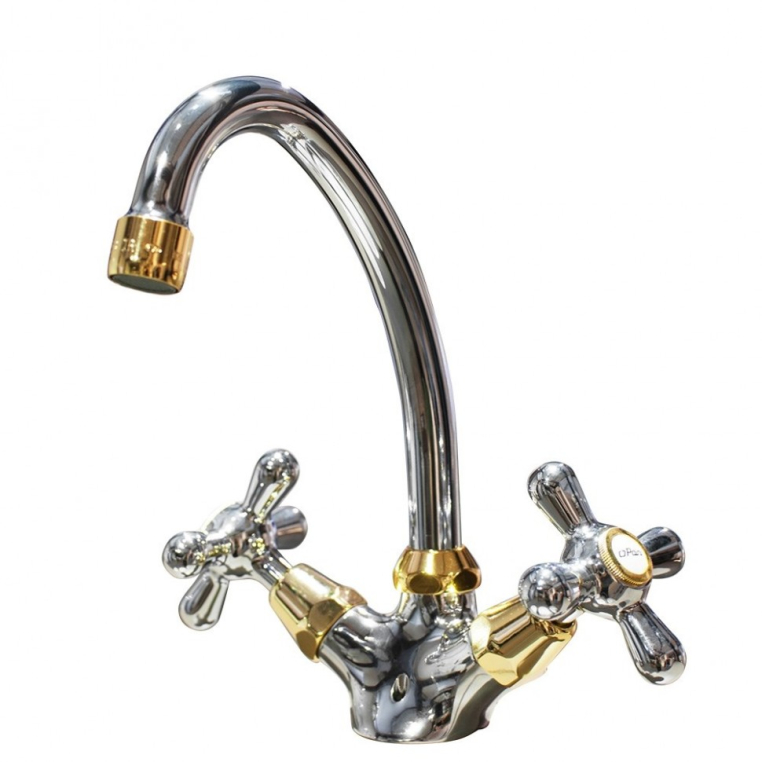 Смеситель для раковины Paini Liberty 17CR250OR высокий