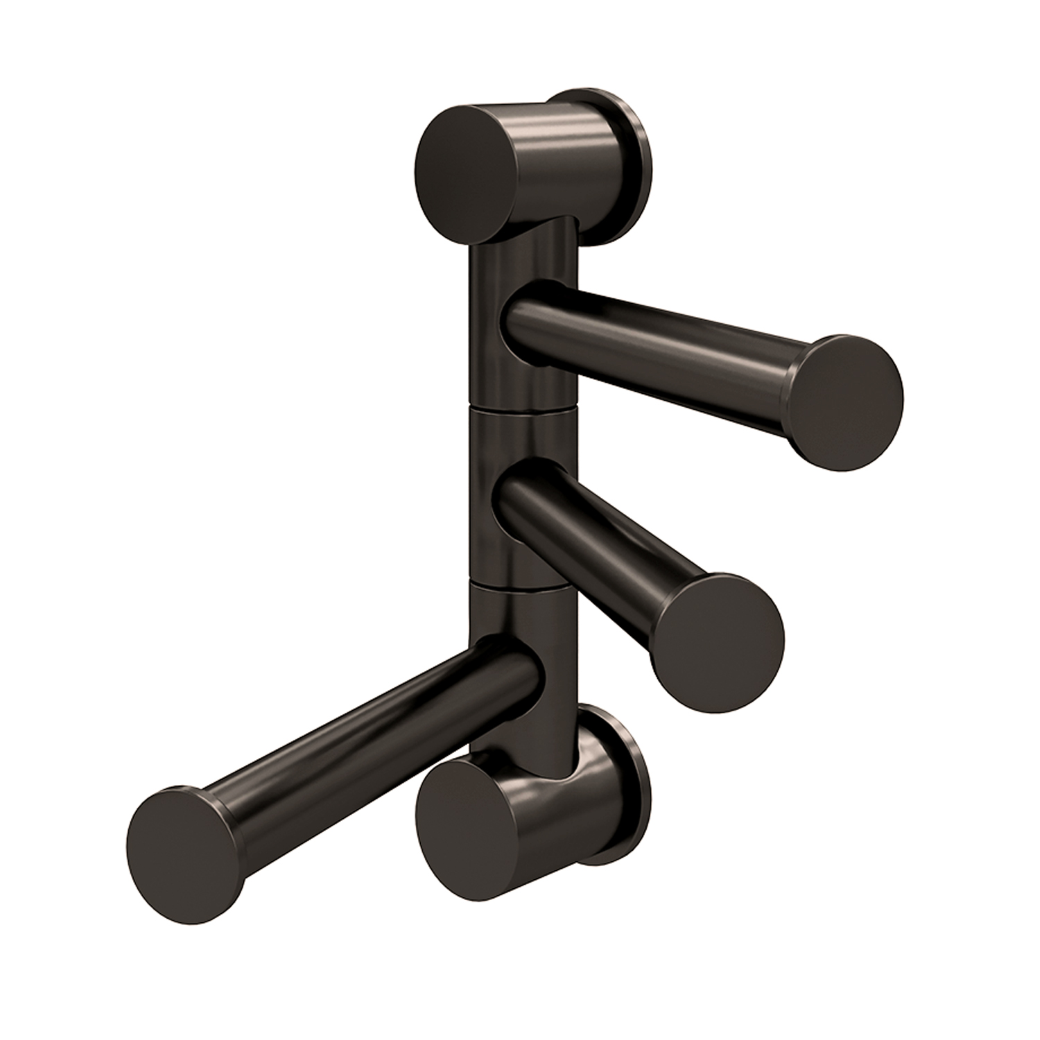 K-1053GUN METAL Держатель полотенец тройной