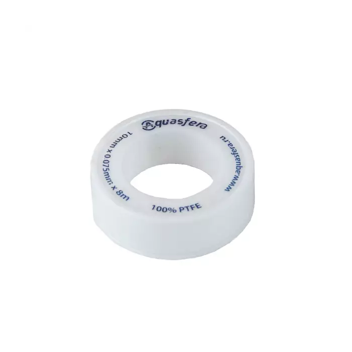 Лента ФУМ PTFE 6020 10ммх0,075ммх8м катушка среда: вода Aquasfera 6020-01