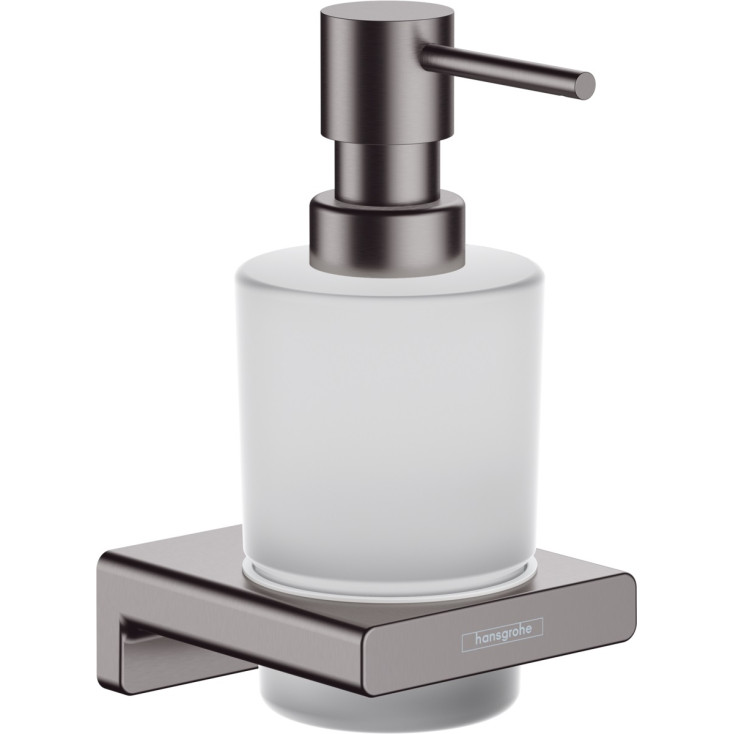 Дозатор Hansgrohe AddStoris 41745340 шлифованный черный, хром