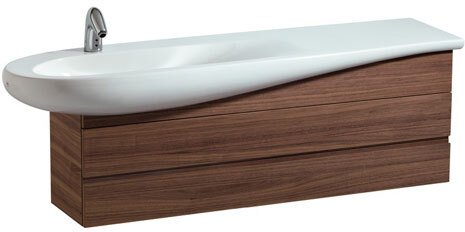 Шкаф под раковину Laufen IL Bagno Alessi 135cm (орех) 4.2436.0.097.630.1