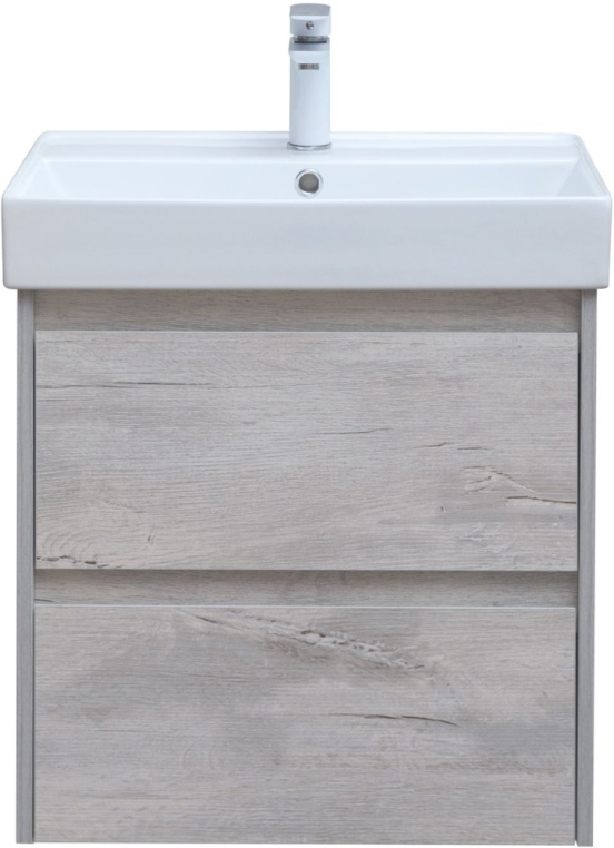Тумба под раковину Aquanet Nova Lite 60 дуб белый (2 ящика) 00287874