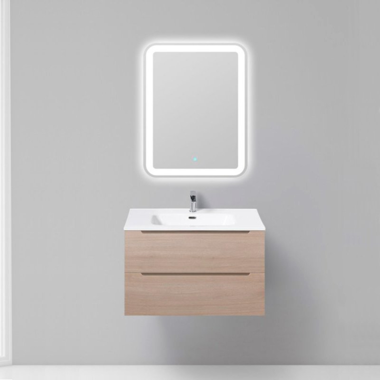 Комплект мебели BelBagno Etna 80 rovere grigio (ETNA-800-2C-SO-RG-P+BB800ETL+SPC-MAR-800-800-LED-TCH)
