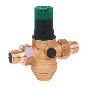 Клапан редукционный Honeywell Braukmann D06F для горячей воды D06F-1/2"B Kvs 2,40м3/ч Монтажная длина 140