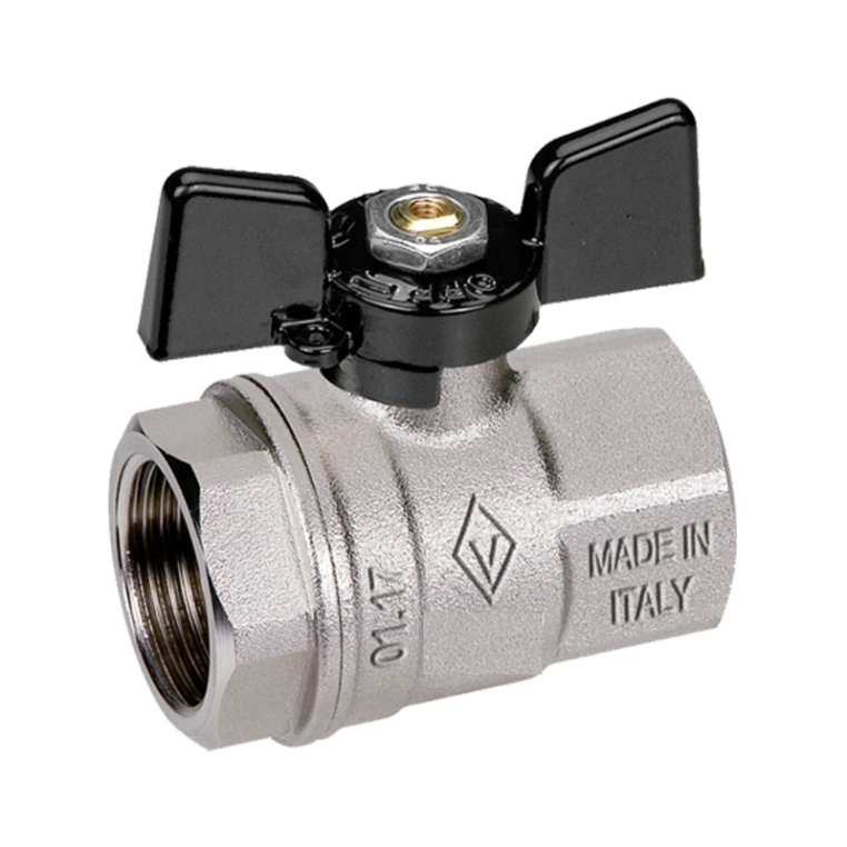 Кран шаровой Bugatti 1 1/4" ВB (бабочка из алюминия) серия New Jersey 09120007 (09120007)