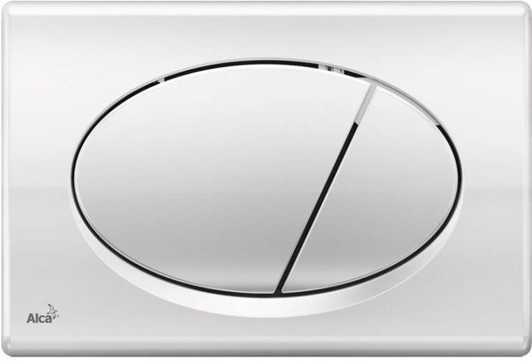 Кнопка смыва AlcaPlast Basic M71 хром - глянцевая