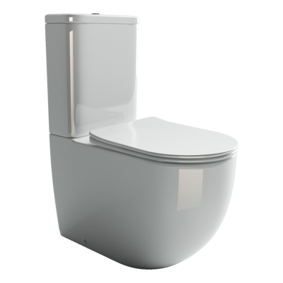 Напольный унитаз Ceramica Nova Mia с бачком и микролифтом, безободковый CN1801