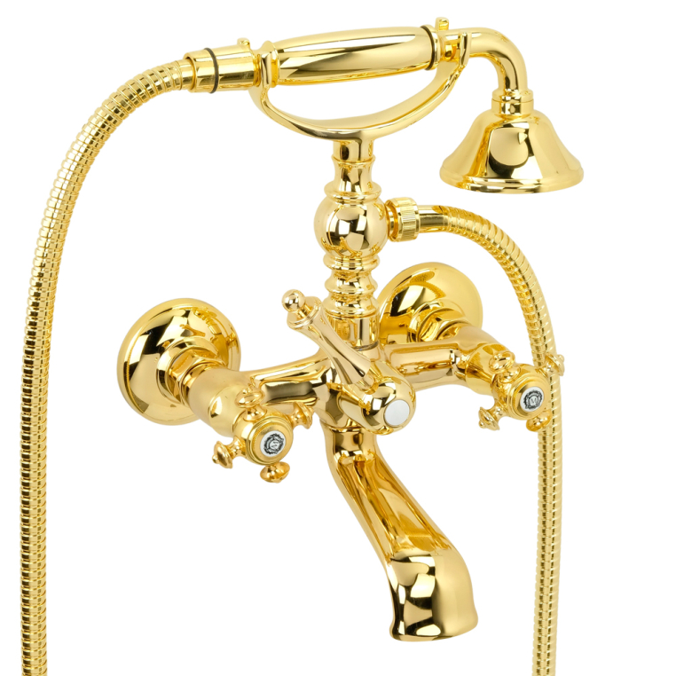 Смеситель для ванны Migliore Prestige 31595 с душем, золото
