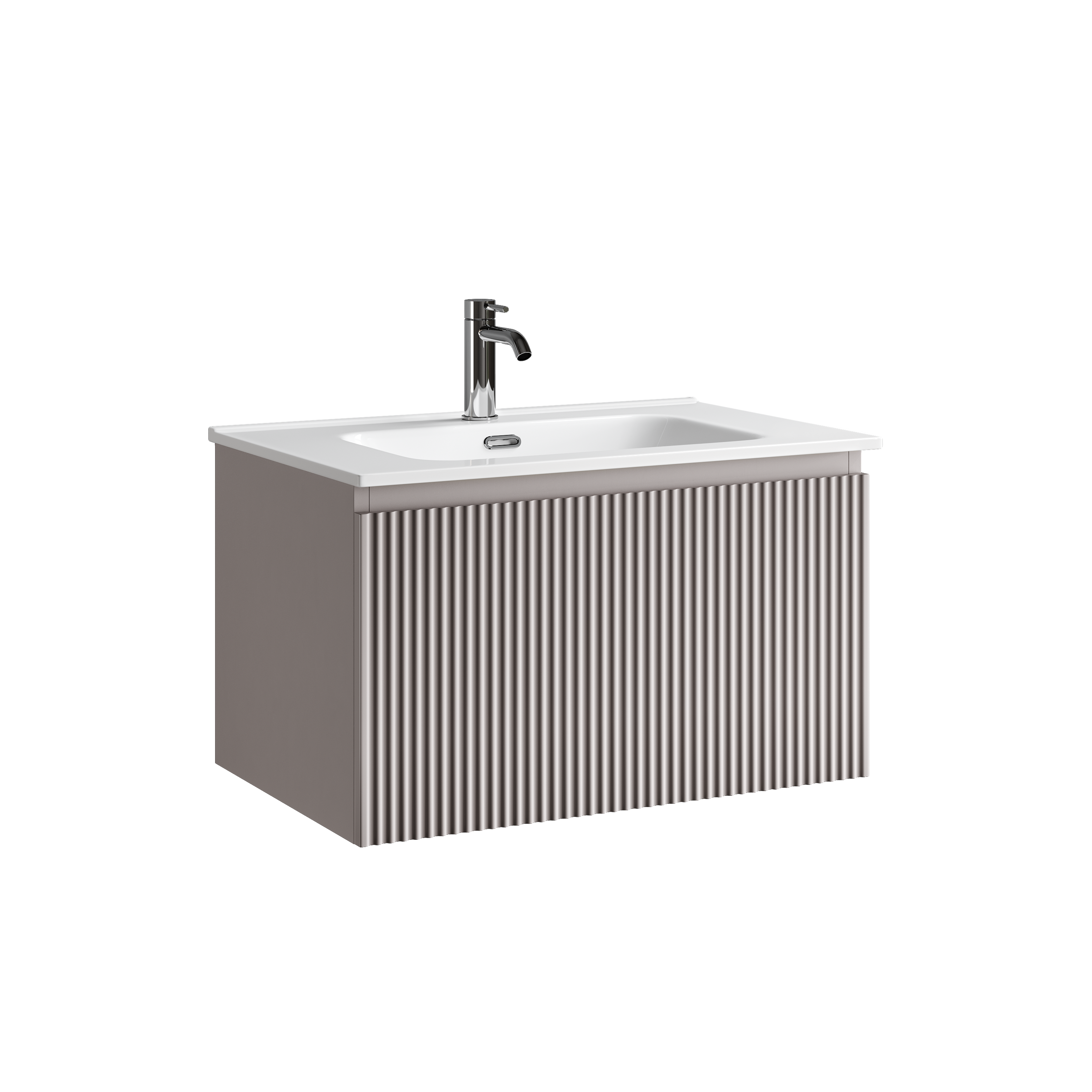 Тумба подвесная SANCOS Snob R 1.0 690х445х406, c одним ящиком оснащенным доводчиками Doha Soft, арт. SNR1.070SM