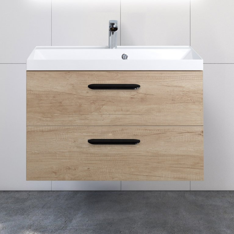 Тумба с раковиной BelBagno Aurora 80 rovere nebrasca nature (AURORA-800-2C-SO-RNN+BB800/450-LV-MR-AST+8.1107.224192.0270)