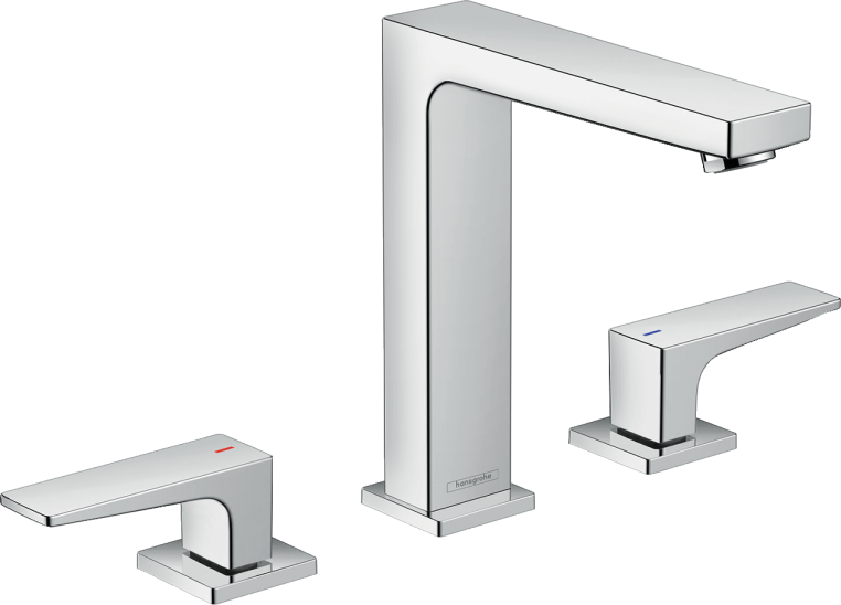 Смеситель для раковины Hansgrohe Metropol 160, на 3 отв. Push-Open (32515000)