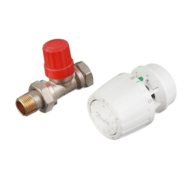 Danfoss Комплект термостатических элементов 1/2 прямой для двухтрубной системы (013G2234)