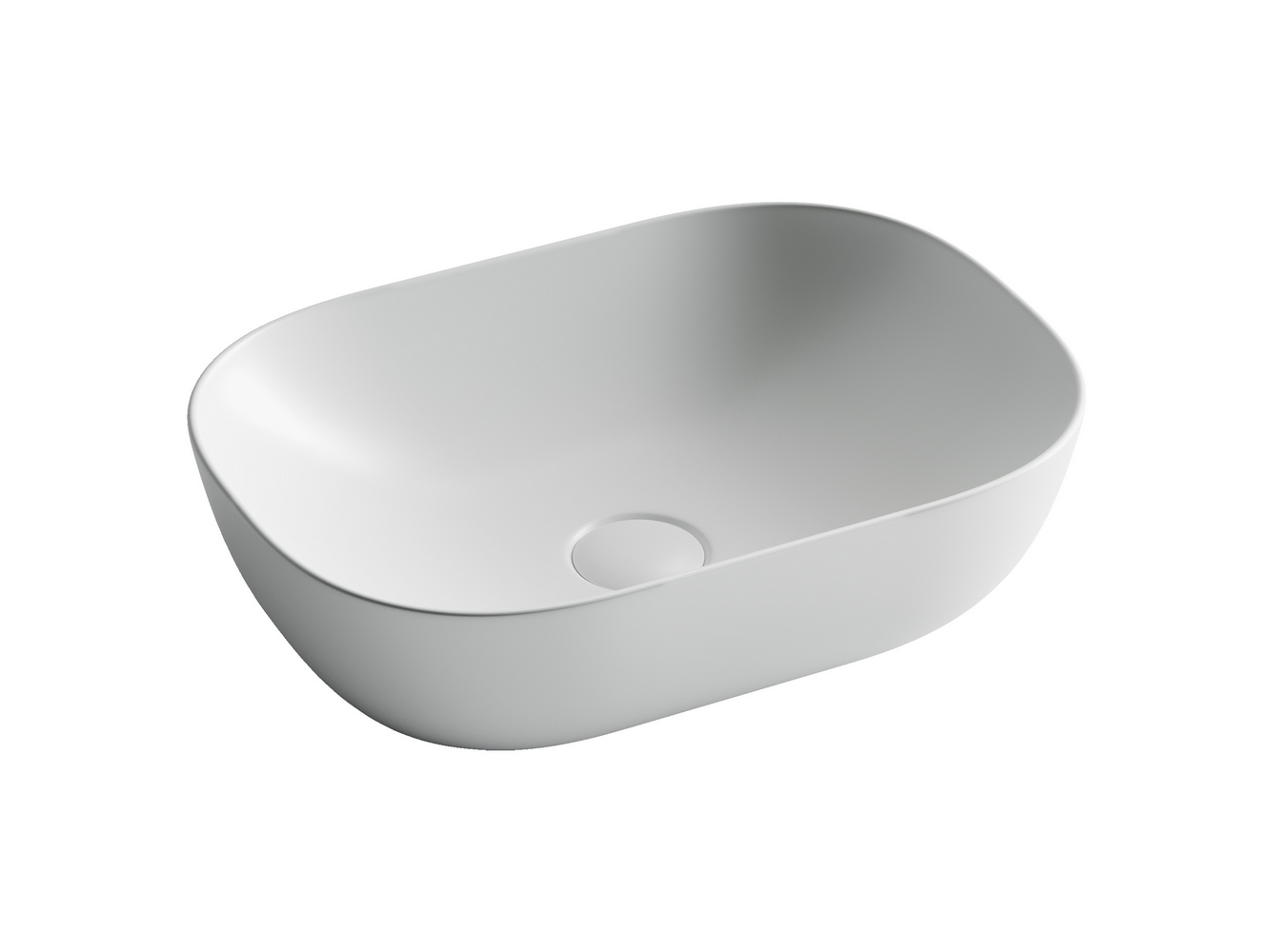 Накладные раковины CERAMICANOVA CN6009MW Умывальник чаша накладная прямоугольная Element 455*325*135 мм матовый белый