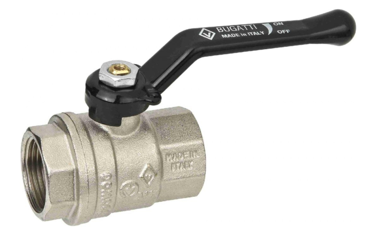 Кран шаровой Bugatti 1 1/4" ВB (рычаг из алюминия) серия New Jersey 09100015 (09100015)