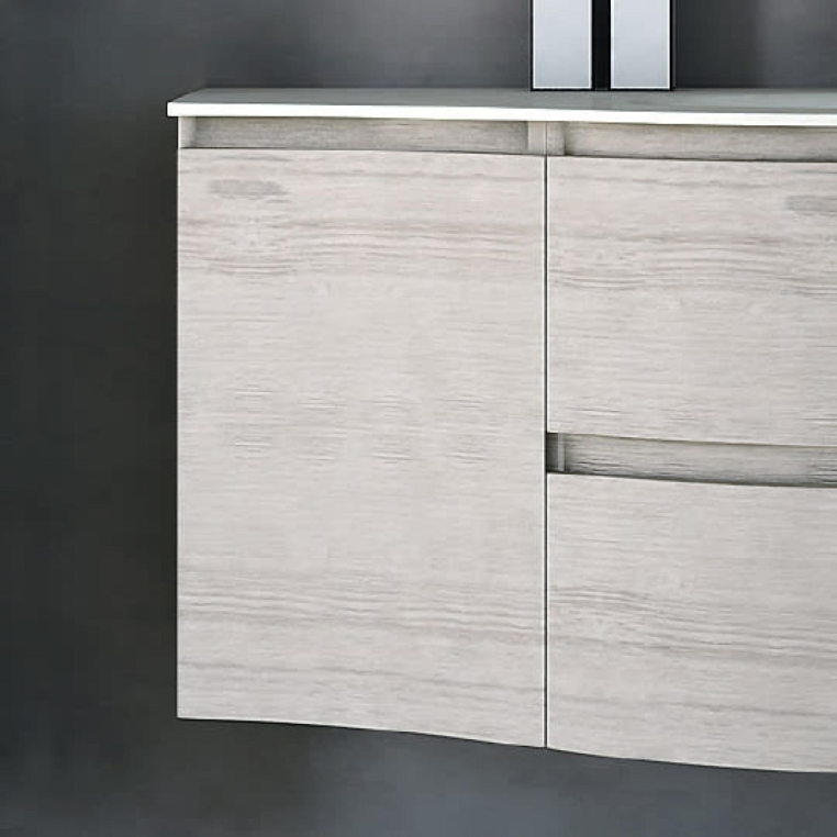 Шкаф Cezares Vague 34 см 54849 Rovere sbiancato левый