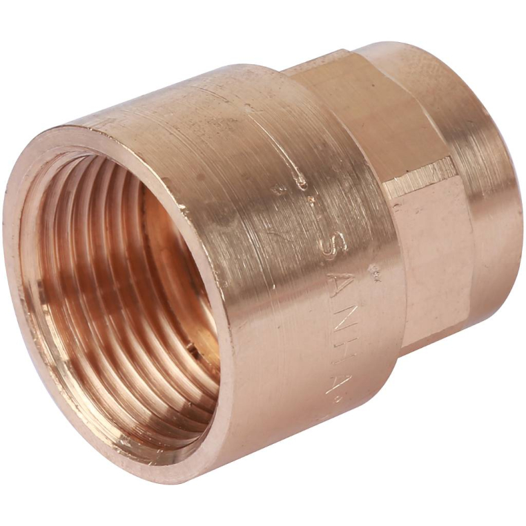 Фитинг Sanha 4270g переход ВП-ВР, бронза 22x3/4 , для медных труб под пайку (142702234)