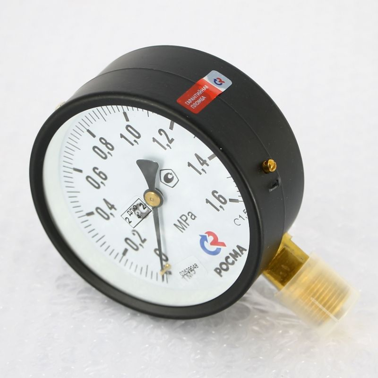 Манометр Росма ТМ-510 P.00 100/16 (1/2", 0-16 бар, 1,5) радиальный 00000006833
