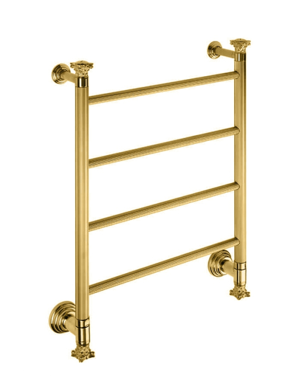 Полотенцесушитель водяной Margaroli Capitelli 53x69 2442J4704GO золото