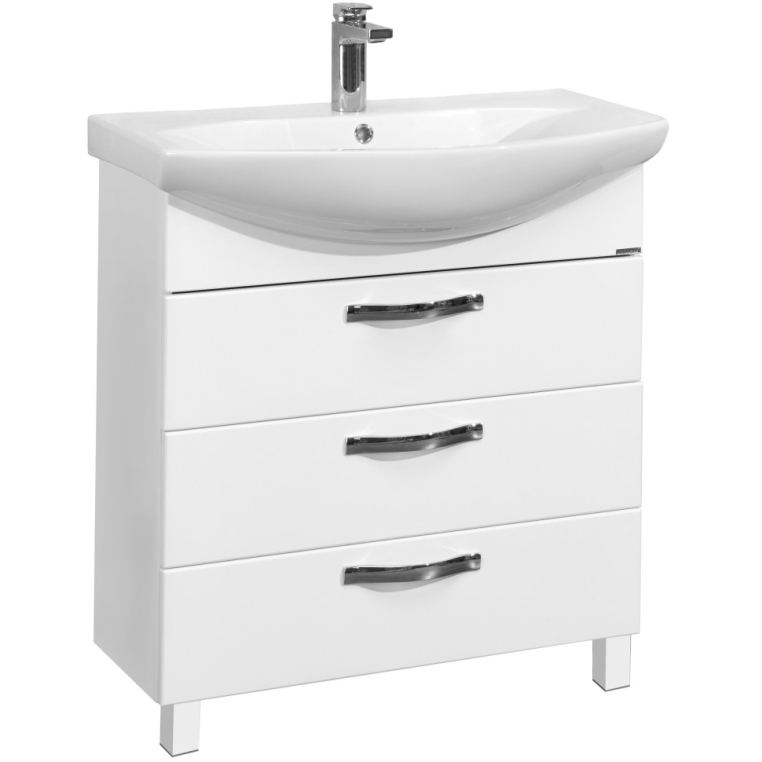 Тумба с раковиной Aquaton Ария 65 Н белый 1A1234K0AA010
