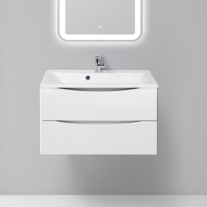 Тумба под раковину BelBagno Marino 80 bianco opaco (MARINO-800-2C-SO-BO-P)