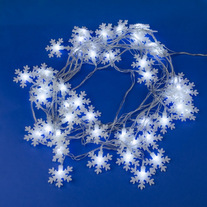 Гирлянда Супернить Uniel ULD-S0500 ULD-S0500-050/DTA WHITE IP20 SNOWFLAKES-2