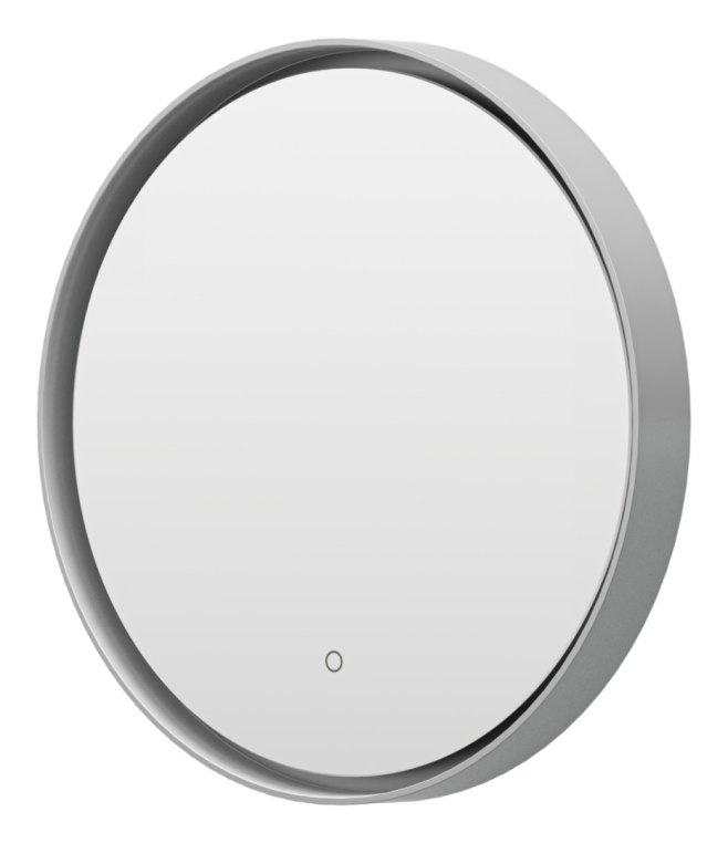 Зеркало Brevita Pluto 600x600 платина