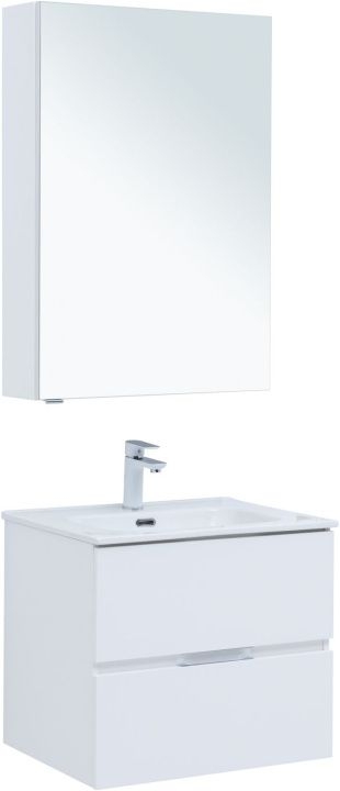 Мебель для ванной Aquanet Алвита New 60 2 ящика, белый матовый 00274216