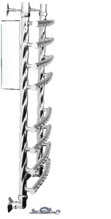 Полотенцесушитель Двин R BRAID electro 60/50 1"-3/4"-1/2" Электрический  ТЭН справа К эл, Белый (4627170784279)