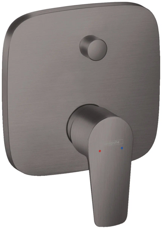 Смеситель для ванны Hansgrohe Talis E (внешняя часть) шлифованный, черный хром (71745340)