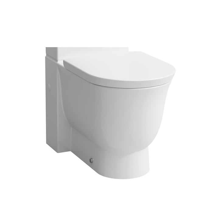 Напольный унитаз Laufen The New Classic  с микролифтом, безободковый 8.2470.6.000.000.1+8.9170.0.300.000.1