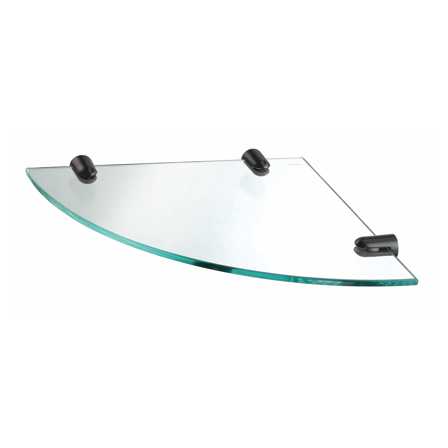 K-533GUN METAL Полка  стеклянная угловая