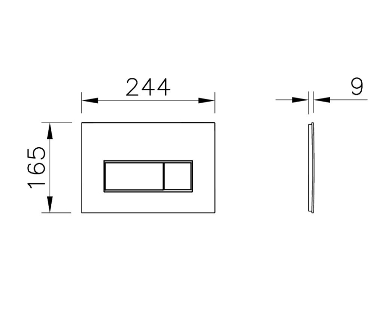Кнопка смыва VitrA Root Square 740-2311