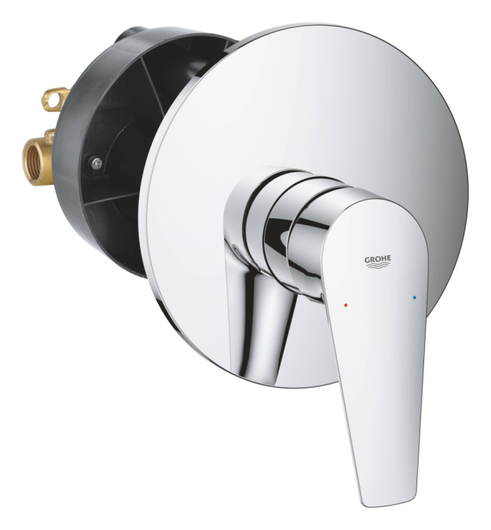Смеситель для душа Grohe BauEdge 29078001 внешняя и встраиваемая части, хром (замена 29078000)
