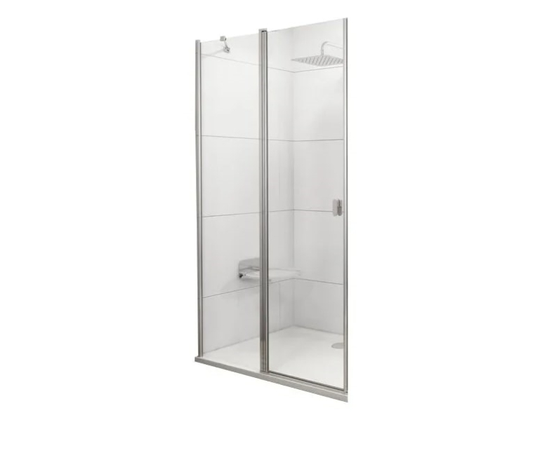 Душевая дверь для уголка Ravak Chrome CRV2-90 1QV70C00Z1 блестящий профиль, прозрачное стекло 90