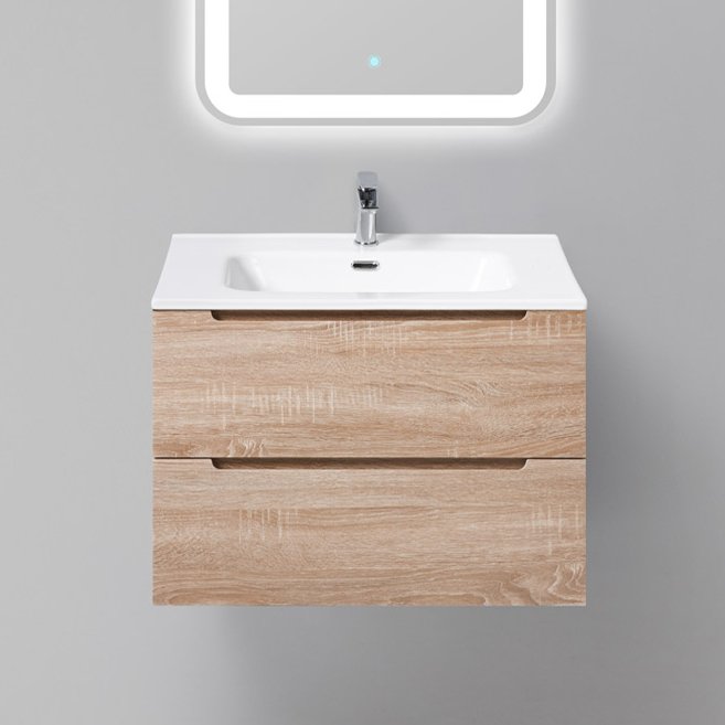 Тумба с раковиной BelBagno Etna 70 rovere bianco (ETNA-700-2C-SO-WO-P+BB700ETL)