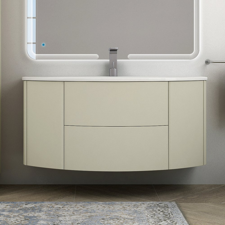 Тумба с раковиной Cezares Eden 120 grigio natura (54417+82368)