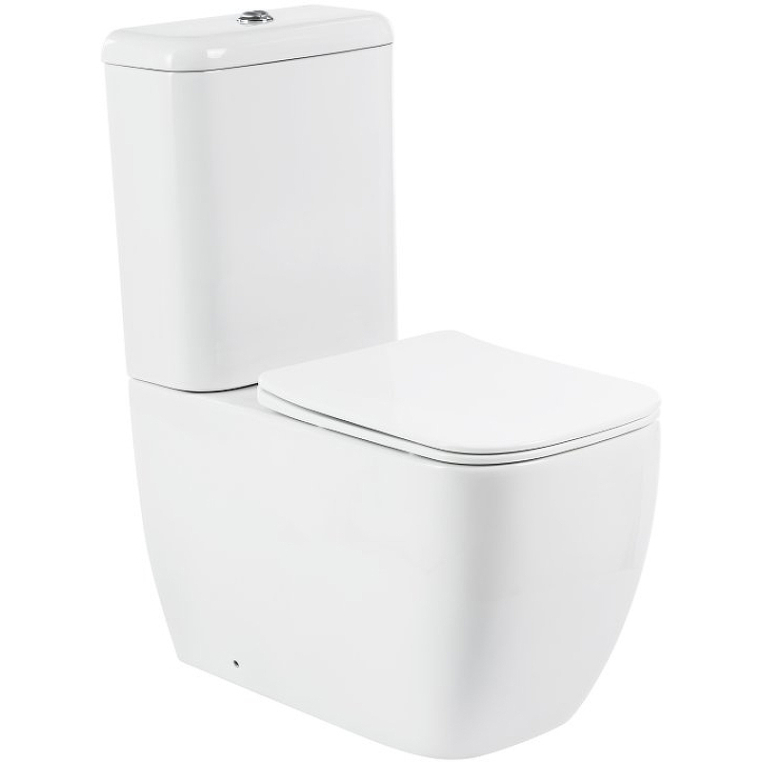 Напольный унитаз BelBagno Alpina с бачком и микролифтом BB10100CP+BB10100T+BB309SC